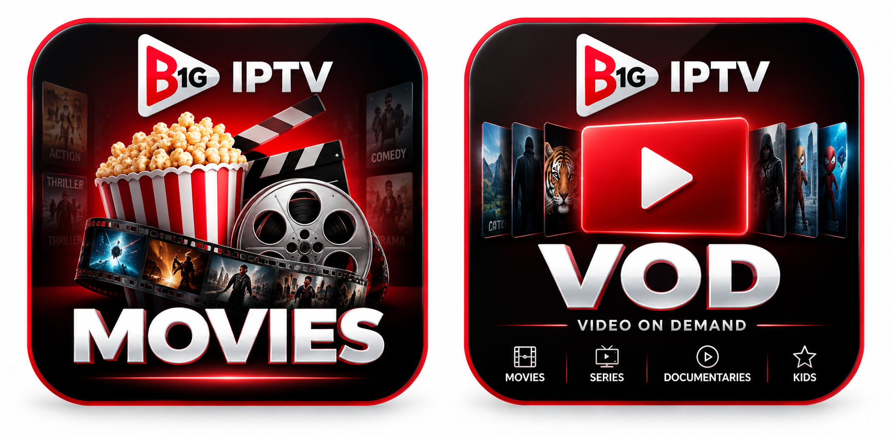 B1G IPTV Movies and VOD logo